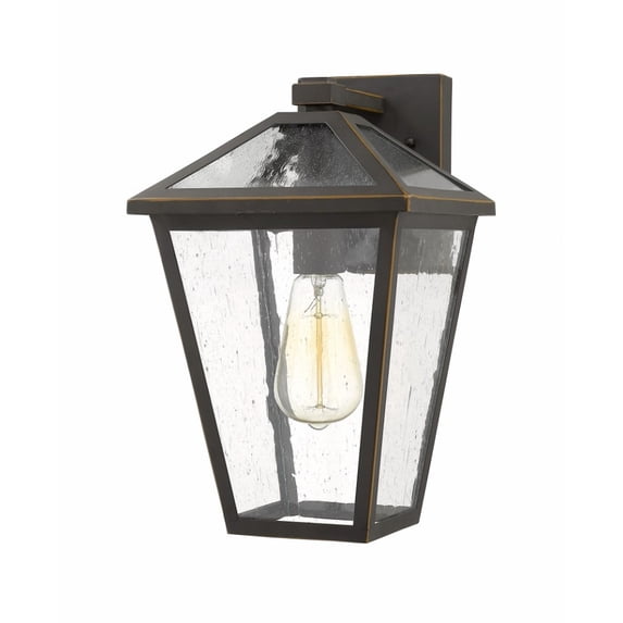 1 Light Outdoor Wall Mount In Traditional Style 8.25 Inches Wide By 13.25 Inches High-Oil Rubbed Bronze Finish Z-Lite 579M-Orb
