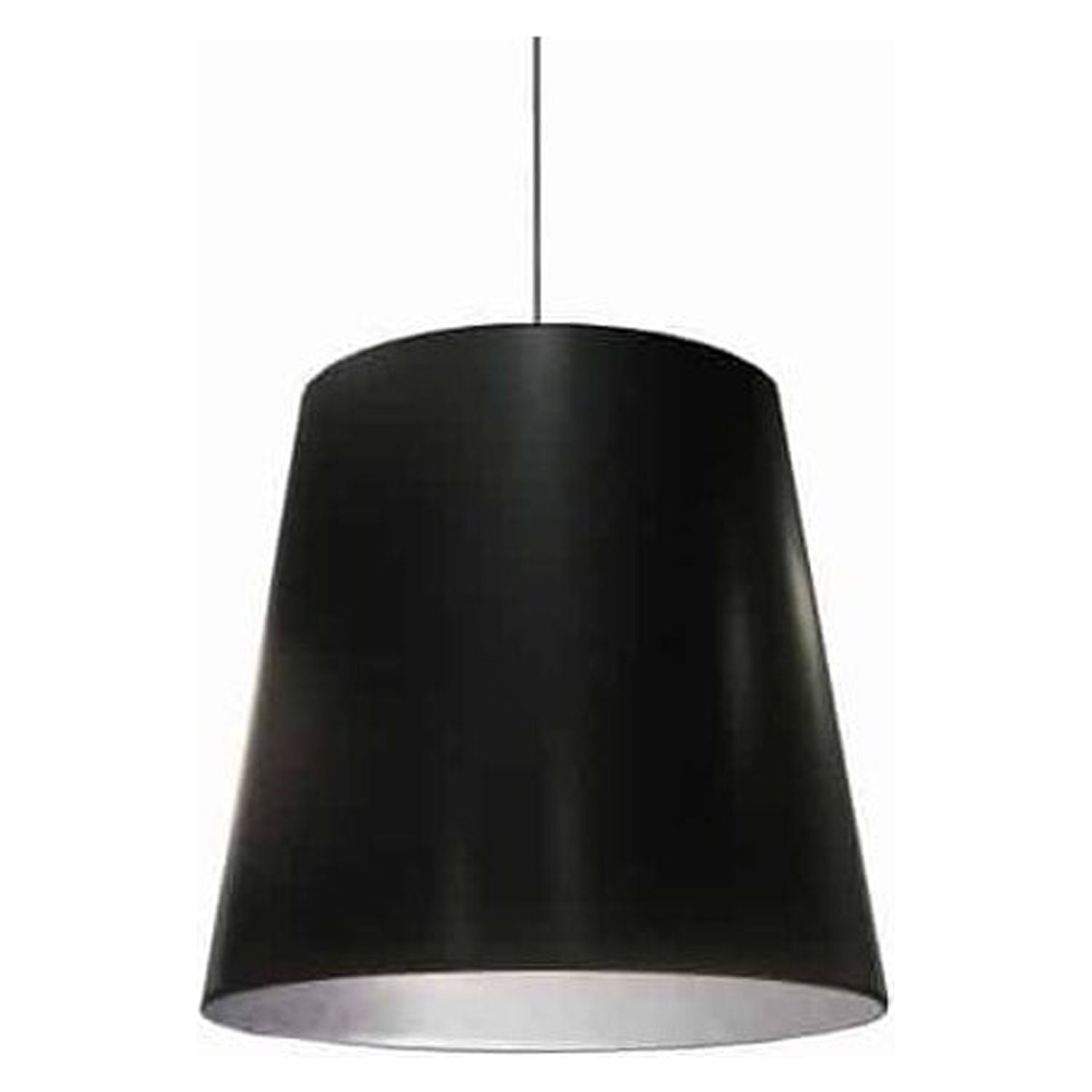 Elegant Empire Cream 26" Glass Nickel Drum Pendant Light