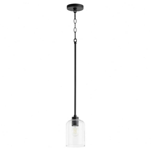 1 Light Pendant-8.25 inches Tall and 5 inches Wide-Matte Black Finish Bailey Street Home 183-Bel-5055256