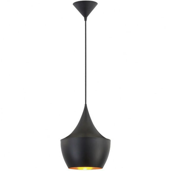 1 Light Pendant 9.5 Inches Wide By 11 Inches High-Black Finish Eurofase Lighting 20438-012