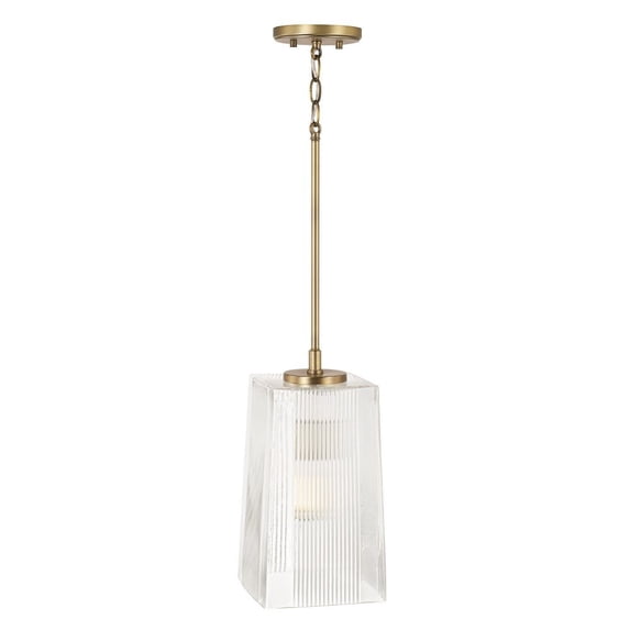 1 Light Pendant-Aged Brass Finish Capital Lighting 341711Ad
