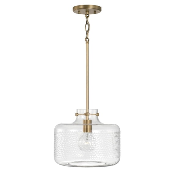1 Light Pendant-Aged Brass Finish Capital Lighting 342512Ad