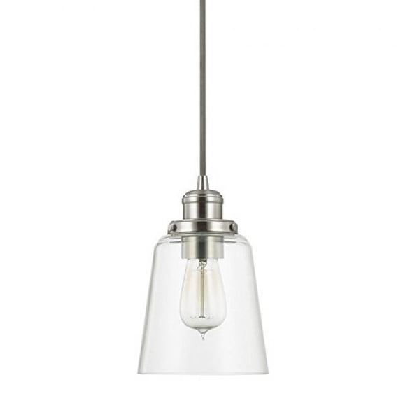 1 Light Pendant-Brushed Nickel Finish Capital Lighting 3718Bn-135