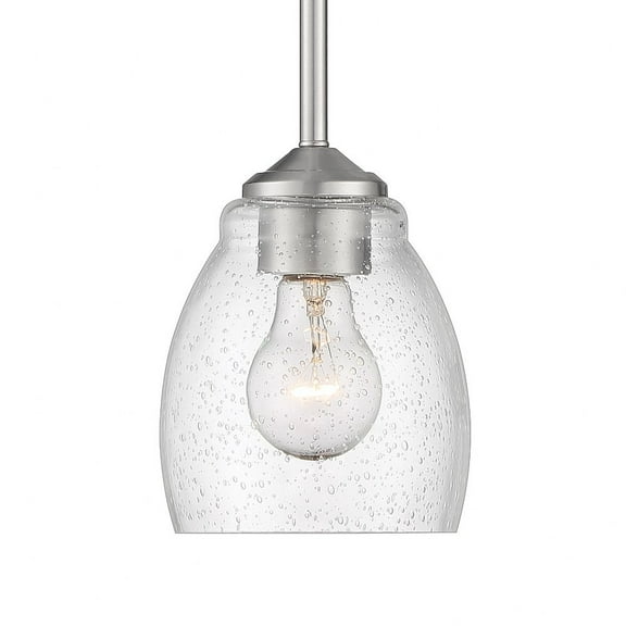 1 Light Pendant In 6-Brushed Nickel Finish    -Traditional Installation Minka Lavery 2430-84