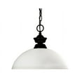 thumbnail image 1 of 1 Light Pendant In Billiard Style 14 Inches Wide By 11 Inches High     -Traditional Installation Z-Lite 100701Mb-Dmo14, 1 of 2