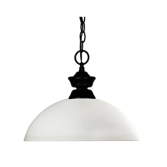 1 Light Pendant In Billiard Style 14 Inches Wide By 11 Inches High -Traditional Installation Z-Lite 100701Mb-Dmo14
