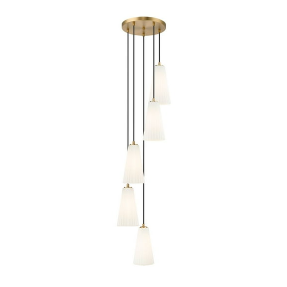 Z-Lite Riviera 1 Light Pendant in Olde Bronze