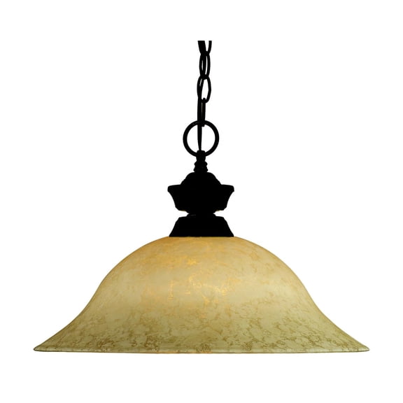 1 Light Pendant In Classical Style 16 Inches Wide By 12 Inches High -Traditional Installation Z-Lite 100701Brz-Gm16