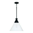 thumbnail image 1 of 1 Light Pendant In Contemporary Style-14 Inches Tall And 15 Inches Wide-Textured Black Finish    -Traditional Installation Capital Lighting 350311Xk, 1 of 3