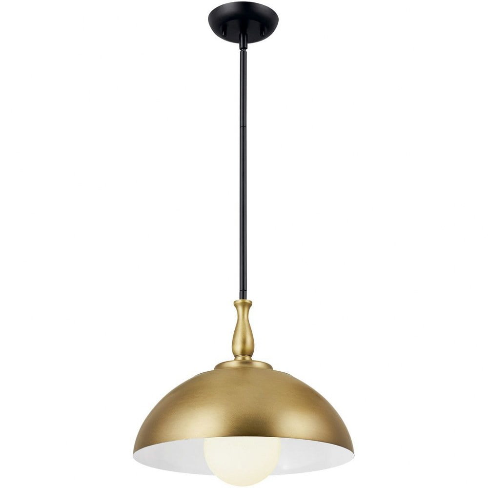 Fira Natural Brass Vintage Farmhouse 1-Light Pendant