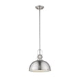 thumbnail image 1 of 1 Light Pendant In Restoration Style 13.25 Inches Wide By 13 Inches High-Brushed Nickel Finish Z-Lite 725P12-Bn, 1 of 2