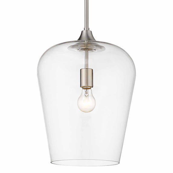 1 Light Pendant Frame Finish Brushed Nickel