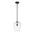 thumbnail image 1 of 1 Light Pendant In Shabby Chic Style 9 Inches Wide By 12.25 Inches High-Matte Black Finish Z-Lite 473P9-Mb, 1 of 4