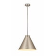 thumbnail image 1 of 6011P18-BN-Z-Lite-Eaton - 1 Light Pendant in Sleek Style - 18 Inches Wide by 15.5 Inches High-Brushed Nickel Finish, 1 of 2