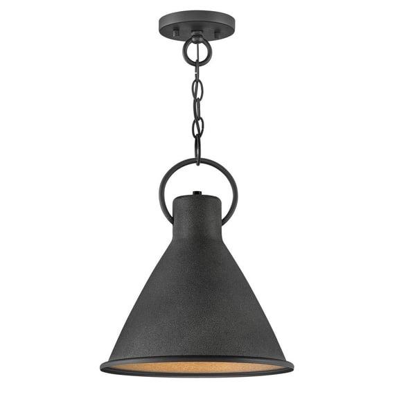 1 Light Pendant In Traditional Style 12.25 Inches Wide By 15.5 Inches High-Aged Zinc Finish Hinkley Lighting 3557Dz