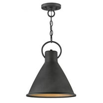 1 Light Pendant In Traditional Style 12.25 Inches Wide By 15.5 Inches High-Rustic Pewter Finish Hinkley Lighting 3557Rp