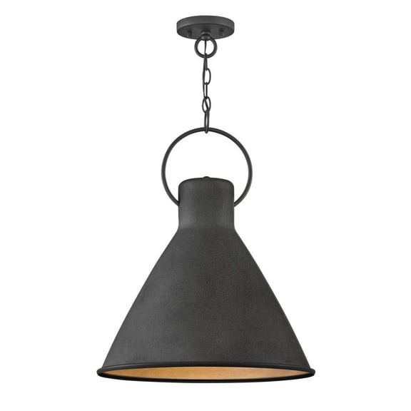1 Light Pendant In Traditional Style 18 Inches Wide By 21.5 Inches High-Aged Zinc Finish Hinkley Lighting 3555Dz