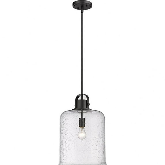 1 Light Pendant In Transitional Style-18.25 Inches Tall And 12 Inches Wide-Matte Black Finish Z-Lite 340P12-Mb