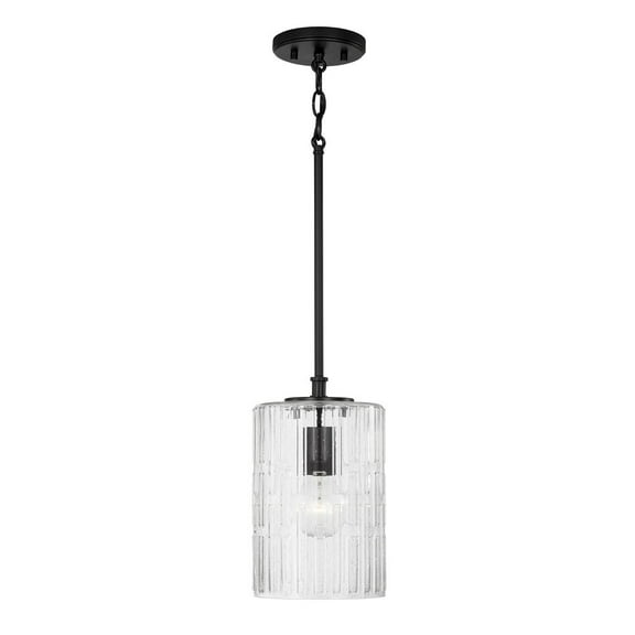 1 Light Pendant-Matte Black Finish Capital Lighting 341311Mb
