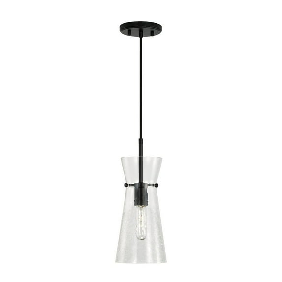 1 Light Pendant-Matte Black Finish Capital Lighting 342411Mb