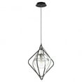 thumbnail image 1 of Quorum Lighting - Gimble - 1 Light Pendant-Noir/Satin Nickel Finish, 1 of 1