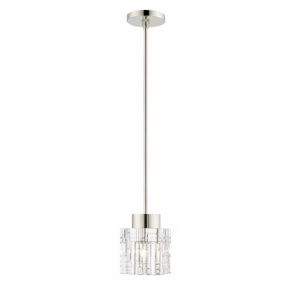 1 Light Pendant in Contemporary Style 5 inches Wide By 15.25 inches High Bailey Street Home 218-Bel-4188720