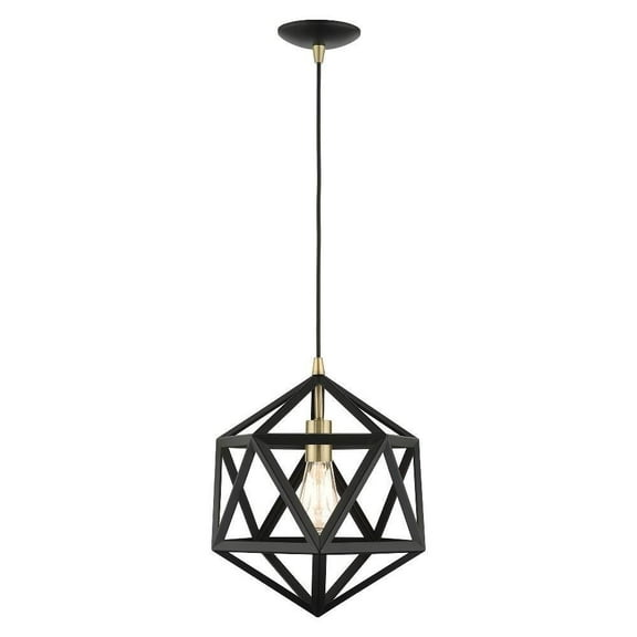 1 Light Pendant in Geometric Style 13 inches Wide By 21 inches High Bailey Street Home 218-Bel-4362986
