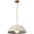 thumbnail image 1 of 1 Light Pendant in Homestead Style-13.75 inches Tall and 18 inches Wide-Greige Finish Bailey Street Home 147-Bel-4652857, 1 of 1