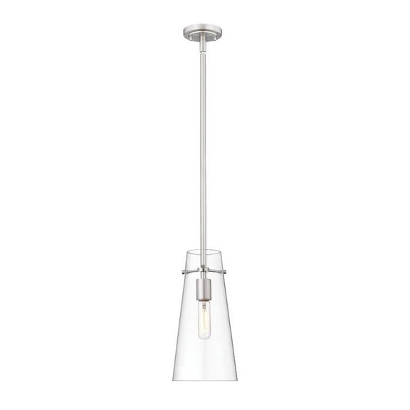 1 Light Pendant in Industrial Style-13 inches Tall and 6.5 inches Wide-Chrome Finish Bailey Street Home 372-Bel-5172334