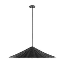 1-Light Pendant in Matte Black
