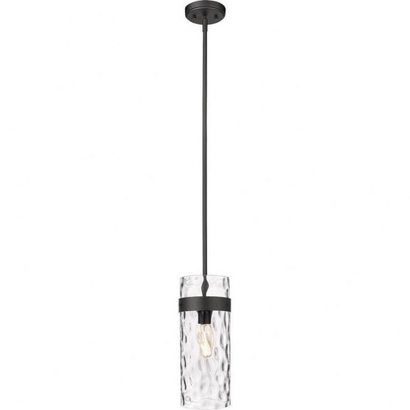 1 Light Pendant in Transitional Style-15 inches Tall and 5.5 inches Wide-Matte Black Finish Bailey Street Home 372-Bel-4619985