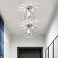 1Light Silver Romantic Flush Mount LED Ceiling Light Fixture,Modern