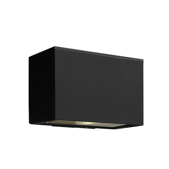 1 Light Small Outdoor Down Light Wall Lantern in Modern Style 9 inches Wide By 6 inches High-Satin Black Finish-A19 Medium Base Lamp Base Type Bailey