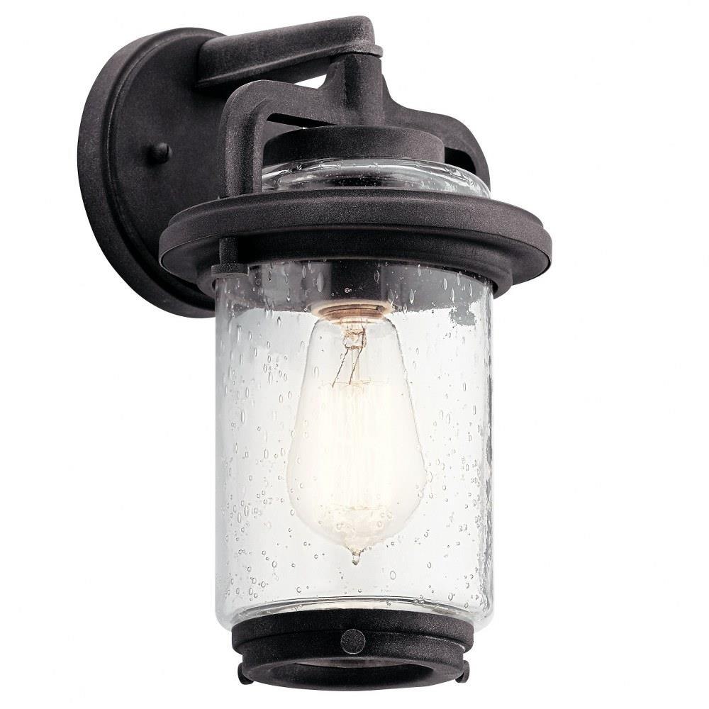 1 Light Small Outdoor Wall Lantern with Vintage Industrial Inspirations 11.5 inches Tall By 6.5 inches Wide Bailey Street Home 147-Bel-2748987 - image 1 of 1