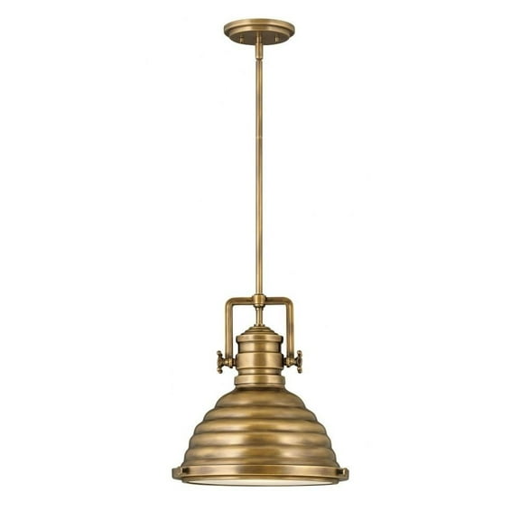 1 Light Small Pendant-Heritage Brass Finish Bailey Street Home 81-Bel-3335682