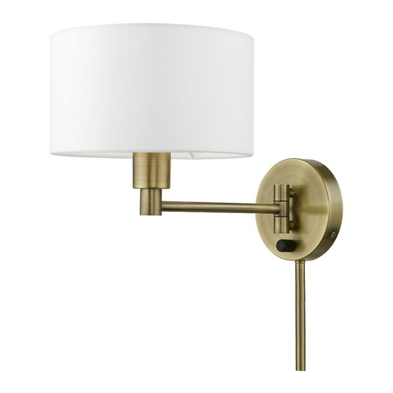 1 Light Swing Arm Wall Sconce in Refinedmodern Style-9.75 inches