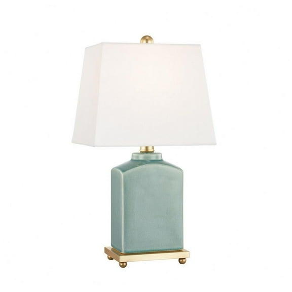 1 Light Table Lamp-Jade/Aged Brass Finish Bailey Street Home 735-Bel-4568718