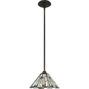 1 Light Tiffany Geometric Mini Pendant Light Bailey Street Home 71-Bel-3093765