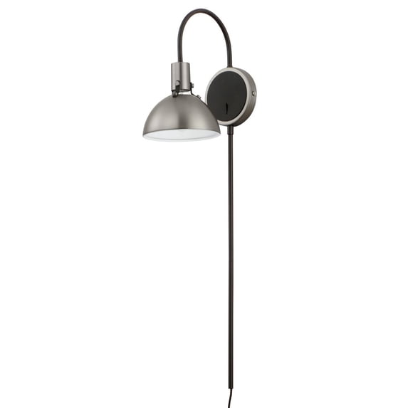 12041SN Maxim Lighting Dawn - 1 Light Up Wall Sconce-12.5 Inches Tall and 7 Inches Wide-Satin Nickel Finish