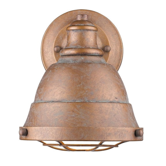 1 Light Vanity Light in Traditional Style 8.13 inches High By 6.5 inches Wide-Copper Patina Finish Bailey Street Home 170-Bel-2752940