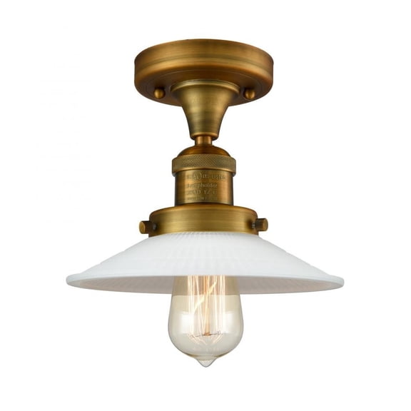 1 Light Vintage Dimmable Led Semi-Flush Mount
