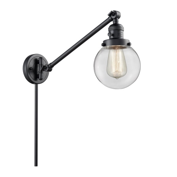1 Light Vintage Dimmable Led Swing Arm