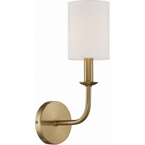 BAI-A2101-AG Crystorama Lighting Bailey - 1 Light Wall Mount-Aged Brass Finish