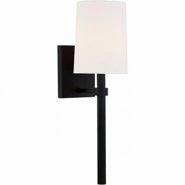BRO-451-BF-Crystorama Lighting-Bromley - 1 Light Wall Mount-Black Forged Finish