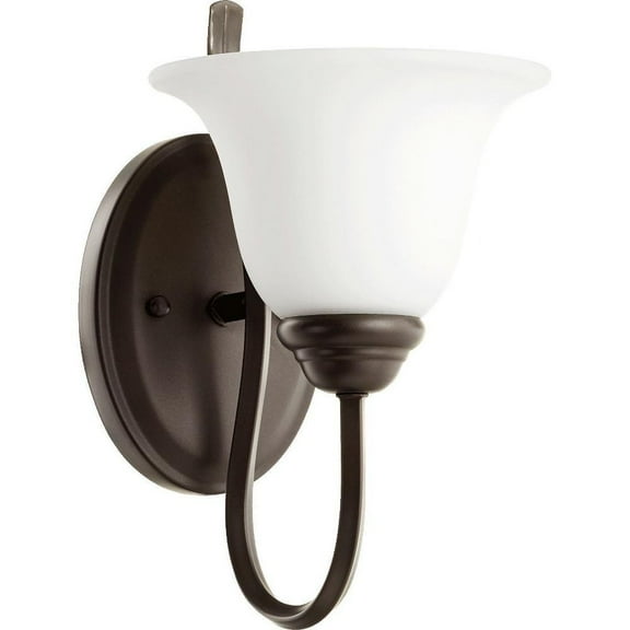 1 Light Wall Mount with Bell Clear Glass-11.5 inches H By 7 inches W-Oiled Bronze Finish Bailey Street Home 183-Bel-3401134
