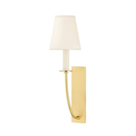 1 Light Wall Sconce-16.75 Inches Tall And 4.75 Inches Wide-Aged Brass Finish Mitzi H643101-Agb
