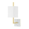 thumbnail image 1 of 1 Light Wall Sconce-16.75 Inches Tall And 5.25 Inches Wide-Aged Brass Finish Mitzi H700101-Agb, 1 of 1