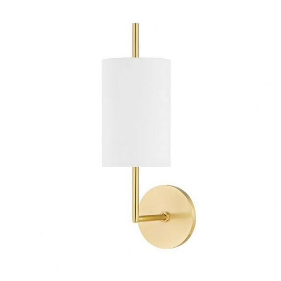 1 Light Wall Sconce-16.75 Inches Tall And 5.25 Inches Wide-Aged Brass Finish Mitzi H716101-Agb