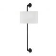 thumbnail image 1 of 1 Light Wall Sconce   Forged Iron Finish With White Linen Shade Troy Lighting B3902-For, 1 of 4