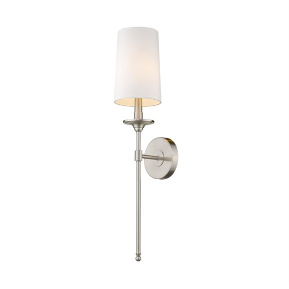 Open Box 1 Light Wall Sconce Frame Finish Brushed Nickel